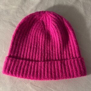 Lands End Cashtouch Pink Knit Beanie